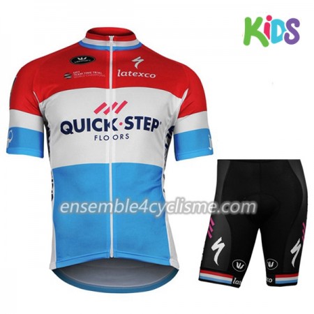 Enfant Tenue Maillot + Cuissard 2017 Quick-Step Floors Championnats du Luxembourg